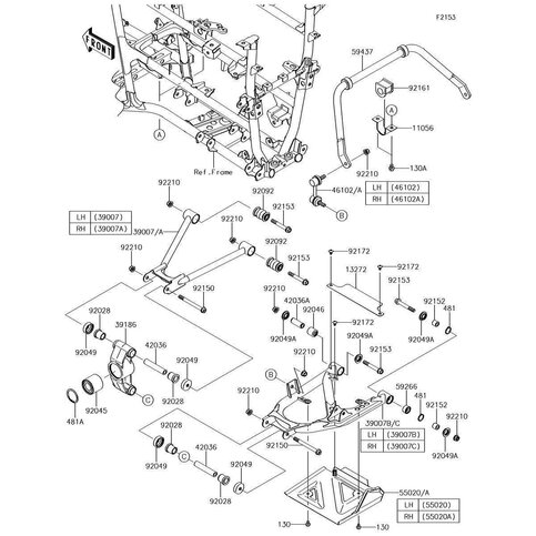 ARM-SUSP,RR,LWR,LH,BLACK