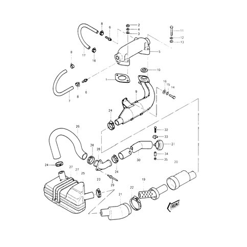 MUFFLER-COMP,WATER BO