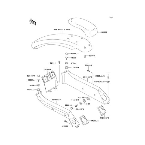 PAD,DECK,LH,BLACK