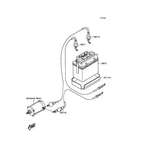 WIRE-LEAD,BATTERY(-)