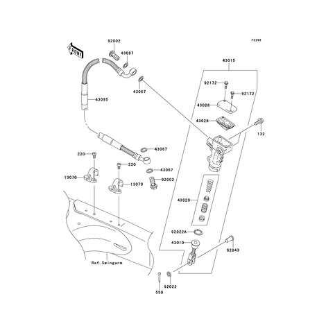 GUIDE,BRAKE HOSE