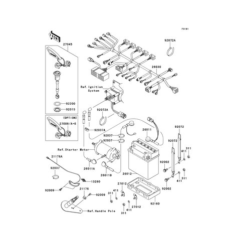 BATTERIEKABEL(-)-RELA