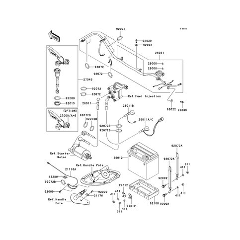 BATTERIEKABEL(+)-RELA