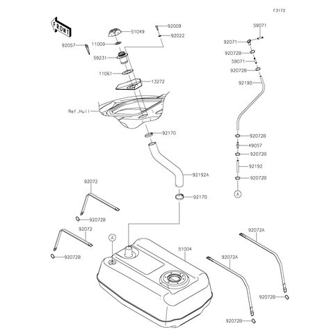 TUBE,FUEL TANK-FILLER