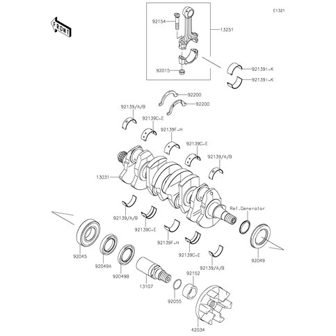 BUSHING,CRANKSHAFT,#3,BLA