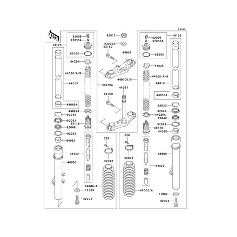 BUCHSE, VORDERRADGABE