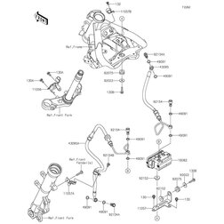 HOSE-BRAKE,FR M/CYLINDER