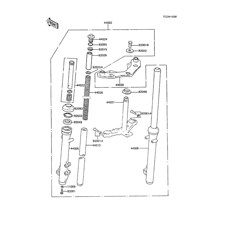 DICHTUNG, GABEL - 44045-057 Kawasaki Ersatzteile - kawa DICHTUNG, GABEL - 44045-057 Kawasaki Ersatzteile - kawa