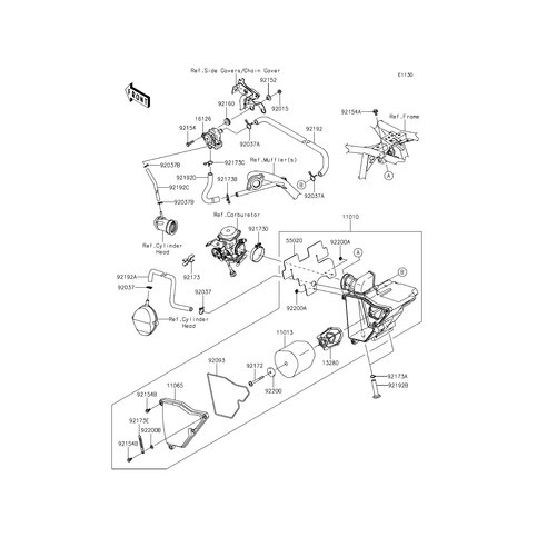 TUBE,CARB. HOLDER-ASV