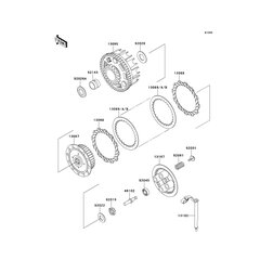 UNTERLEGSCHEIBE 20MM - 92022-1142 Kawasaki Ersatzteile - kawa-shop24.