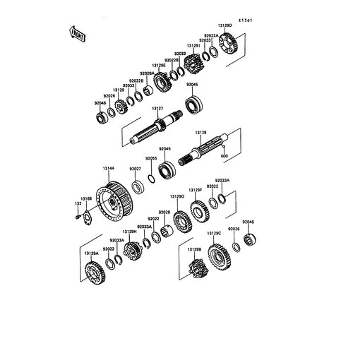 GEAR,OUTPUT 2ND,32T