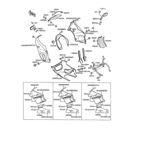 VERKLEIDUNG,LH,P.A.WH