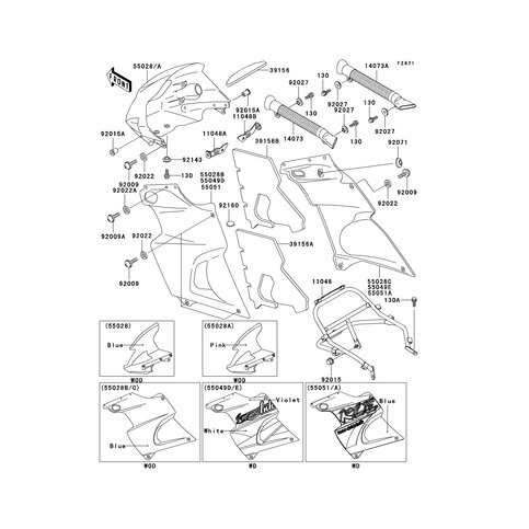 PAD,LWR COWLING,LH