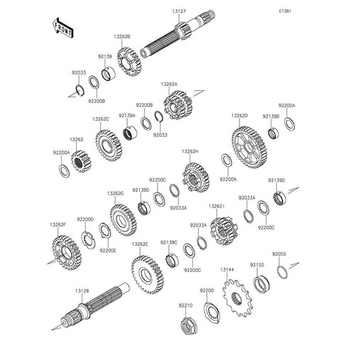 GEAR,OUTPUT 3RD,28T