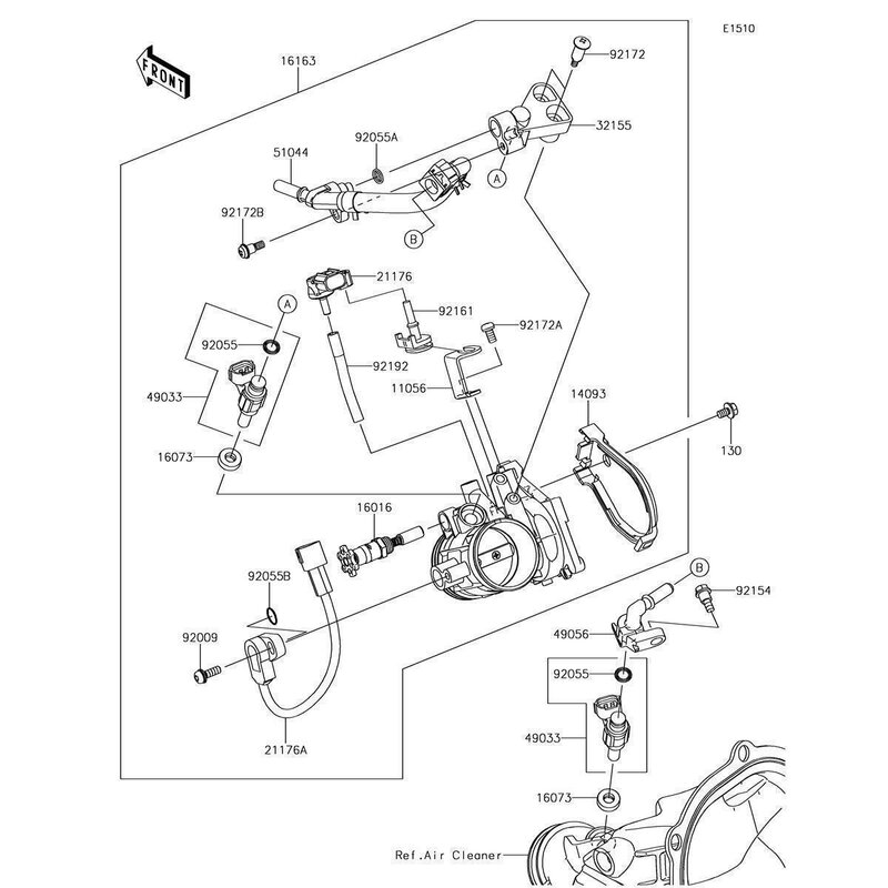 スパイク 1pc 1865A205 21176-0111 211760111 21176-0111 Air Pressure Sensor