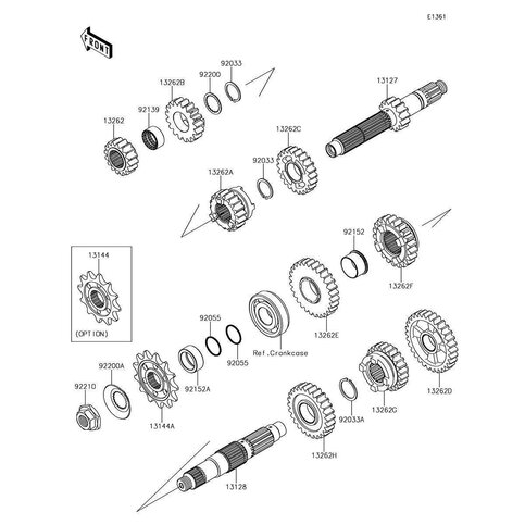 GEAR,INPUT 4TH,17T