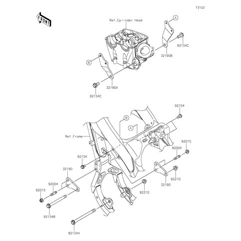 BRACKET-ENGINE,UPP,LH