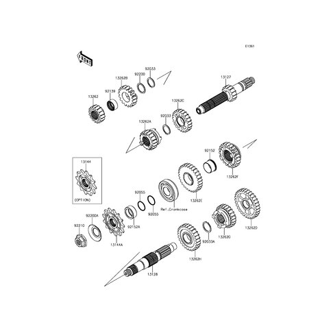 SHAFT-TRANSMISSION OUTPUT