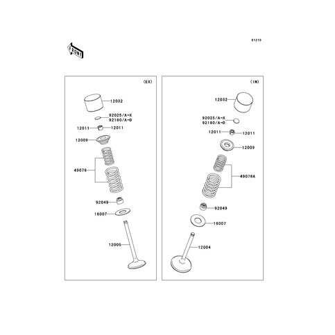 SPRING-ENGINE VALVE,EXHAU