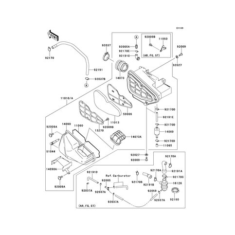 TUBE,AIR FILTER-VALVE