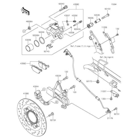 BRACKET,SWINGARM,LWR