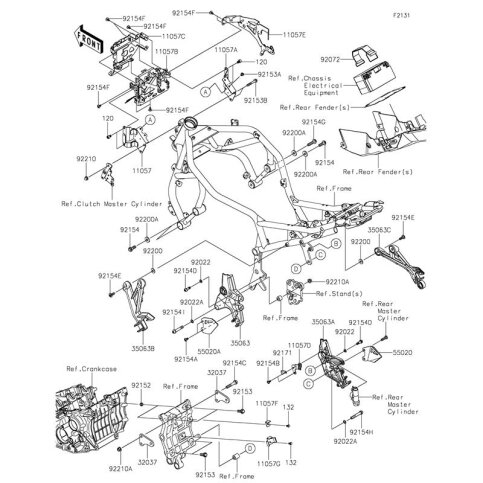 BRACKET,EXHAUST DEVICE CA