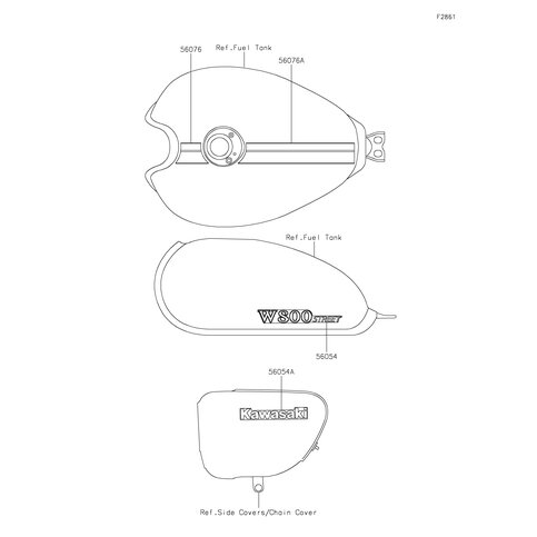 MARK,FUEL TANK,W800 STREET