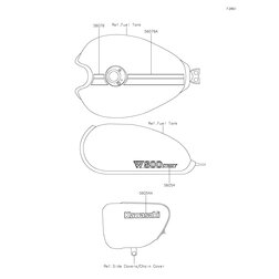 MARK,FUEL TANK,W800 STREET