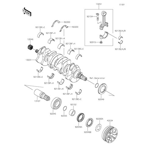 BUSHING,CRANKSHAFT,#2&#4,