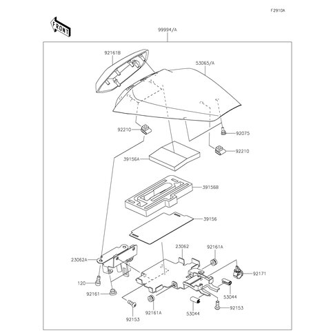 PILLION SEAT COVER,L.GREE