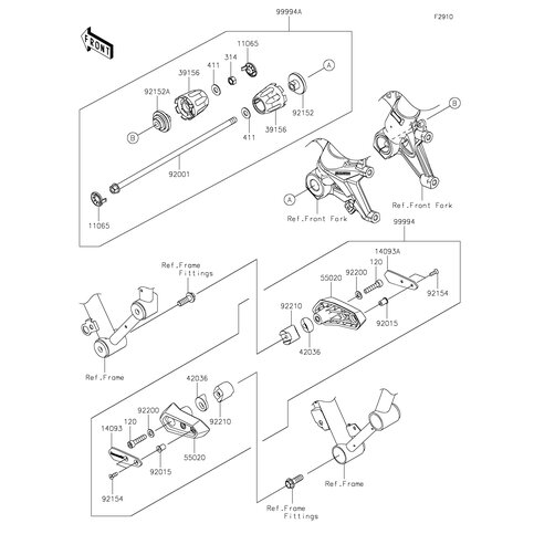 FRONT AXLE SLIDER ZH2