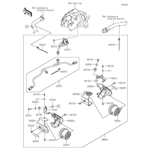 BRACKET,SUBLAMP,RH