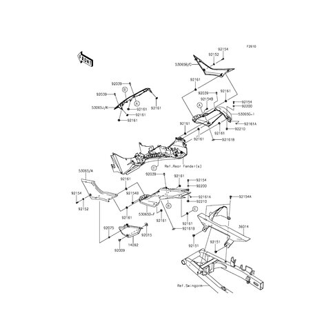 COVER SEAT,TAIL,RH,M.S.BL