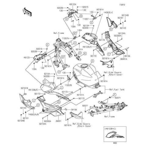 COVER,RADIATOR,LH,M.S.BLA