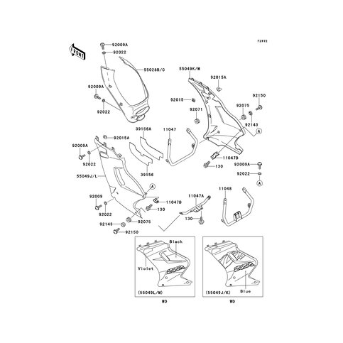 PAD,LWR COWLING,LH