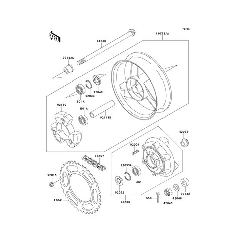 SLEEVE,RR AXLE,L=22