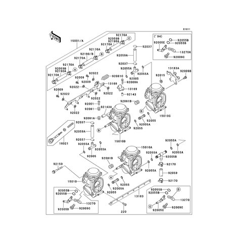 CARBURETOR,LH,INSIDE