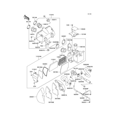 PAD,AIR FILTER CASE