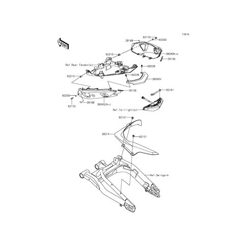 COVER-TAIL,LH,C.L.GREEN