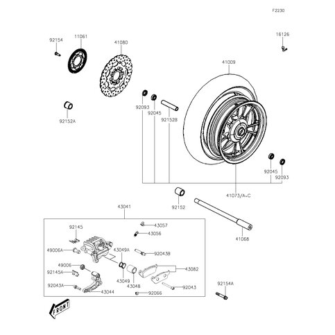 CALIPER-ASSY,FR,M.BLACK