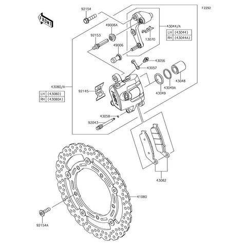 HOLDER-COMP-CALIPER,FR,LH