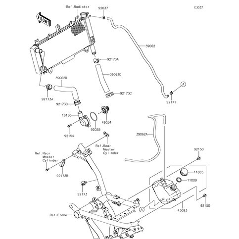 HOSE-COOLING,HEAD-RADIATO