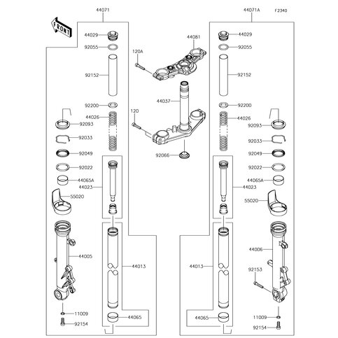 GABELBRUECKE OBEN, FS BLK
