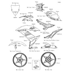 AUFKLEBER RE,KAWASAKI RT