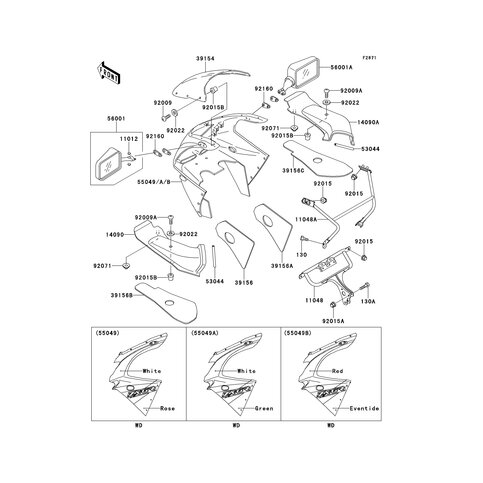 VERKLEIDUNG,GREEN/WH
