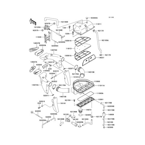 TUBE,AIR FILTER-VALVE
