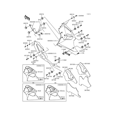 PAD,SIDE COWLING,RH,U