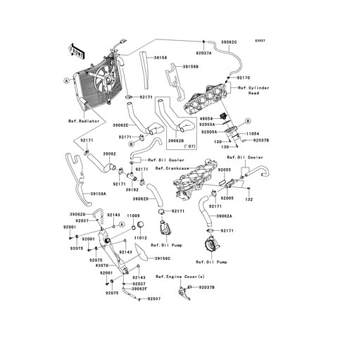 HOSE-COOLING,W.PUMP-CYLIN