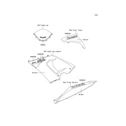 MARK,SEAT COVER,ZX-6RR