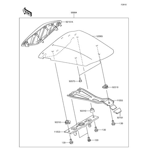 KIT,SINGLE SEAT COVER,P.B.WHT